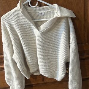 Cotton On Cream V-Neck Sweater